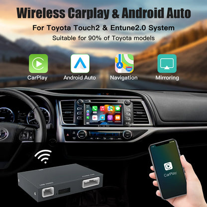 Wireless Carplay Android Auto module For TOYOTA CH-R Corolla Camry Auris prius RAV4 Avensis Highlander car play box Car decoder