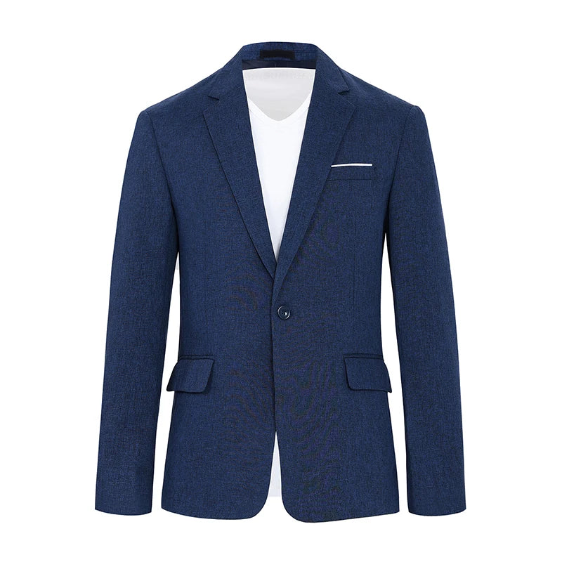 Men's Suit Men's Blazer Men's Summer Casual Suit Blazer Single Button Suit Jacket for Weddings Daily Office Outdoor Occasions