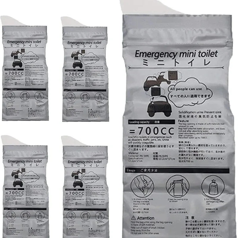 1-20PCS Outdoor Emergency Urine Bags 700ml Disposable Travel Mobile Toilet Portable Urinal Bag for Female Baby Male Vomiting Bag