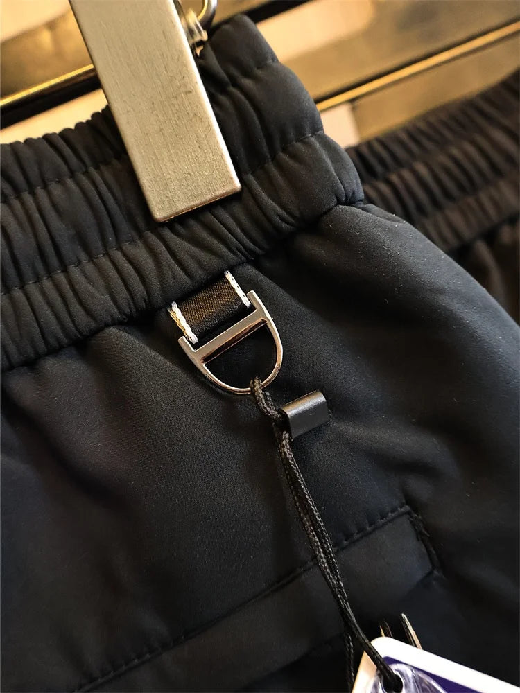 Thickened 90 down Men's Winter Trousers Straight Leg Long Pants Fashionable Urban Casual Pure Color Warm Anti-Cold Duck down ...