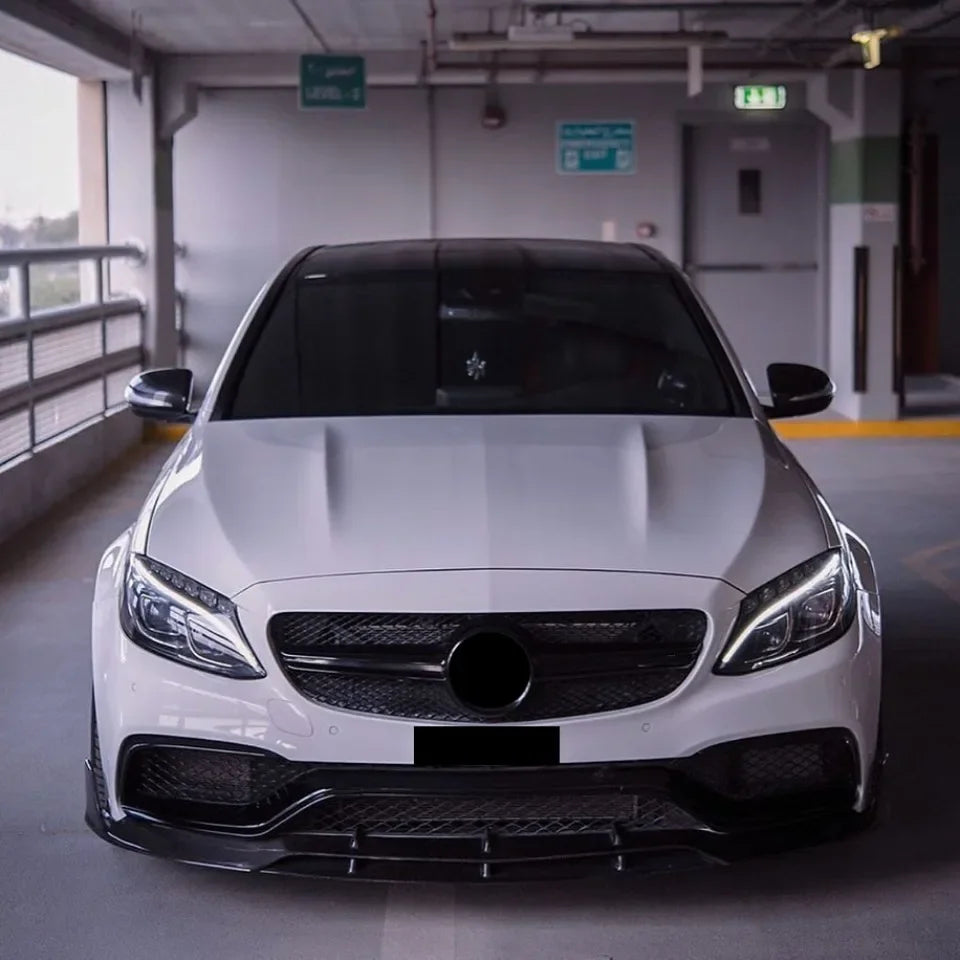 XVIP GTR Style Front Racing Grille For Mercedes Benz C-Class W205 2015-2018 C180 C200 C300 Chrome Diamonds Style Bumper Grilles