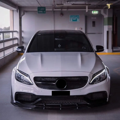 XVIP GTR Style Front Racing Grille For Mercedes Benz C-Class W205 2015-2018 C180 C200 C300 Chrome Diamonds Style Bumper Grilles