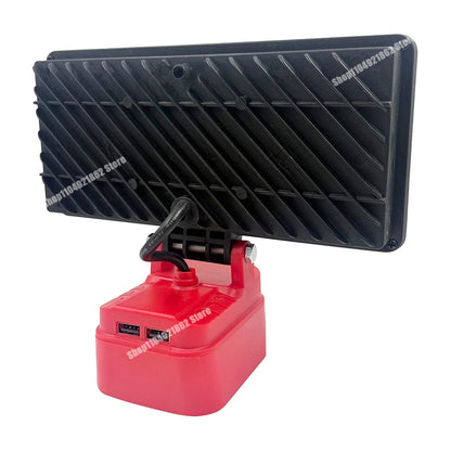 Power Tool Parts 8 Inch Work Lights Lamp Spotlight for Milwaukee for M18 for Dewalt DCB200 18V 20V Li-ion Battery USB Power Bank