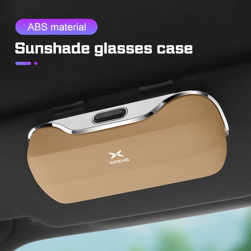 For Xpeng G6 P7 P7i X9 G3 G3i G9 P5 X2 N5 F30 H93 Car Visor Glasses Case Portable Accessories Sunglasses Holder Eyeglasses Box