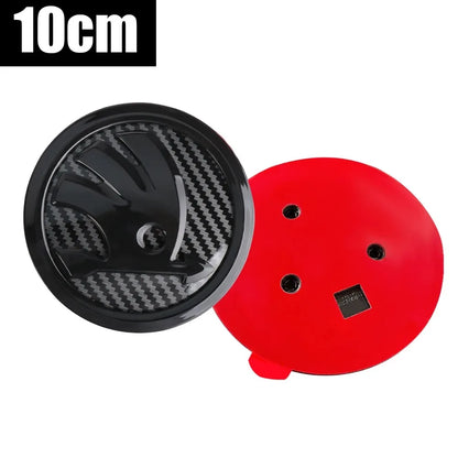 80/90/100MM Car Hood Bonnet Front Grille Rear Trunk Badges Sticker For Skoda S Skoda Fabia Kamiq Karoq Octavia A5 A7 Rapid Scala