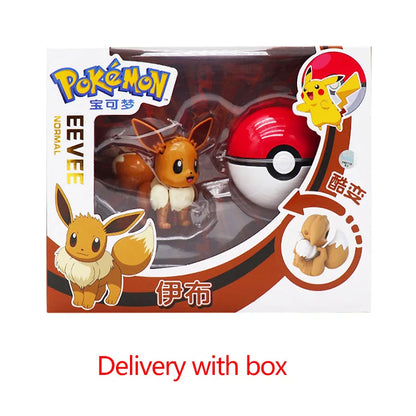 Pokemon Figure ball transform Action Gyarados Charizard Venusaur Blastoise Mewtwo Pikachu Mew Snorlax Poke ball Pokeball gift