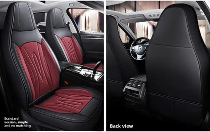 Universal One-piece Seat and Split Seat Car Seat Full Cover Breathable Leather SUV Car Seats Cushion Full Cover Protection