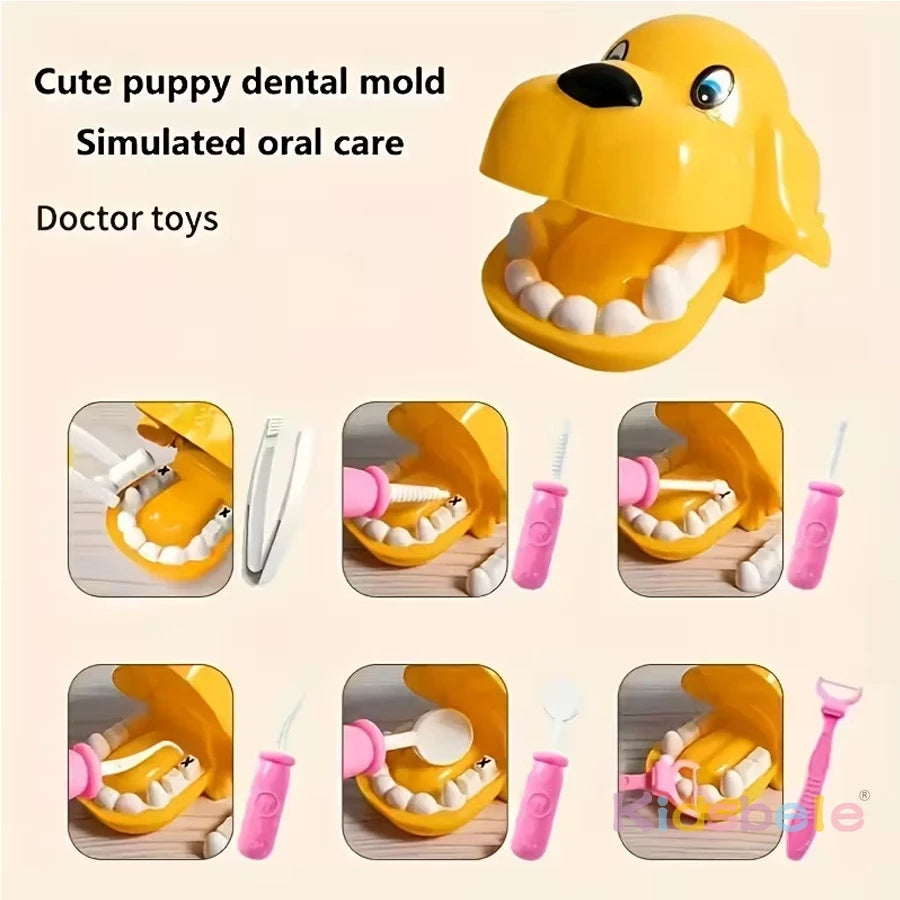 Kids Doctor, Dentist  Nurse Role Play Set  Medical Tools, Baby Doll  Carry Box IncludedPretend Medical Playset with Hospital Bed