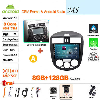 9 inch for Nissan Pulsar 6 NB17 2014 - 2018 Android 16 Wireless CarPlay Car Radio Video Multimedia Player GPS Navi DSP Stereo 4G