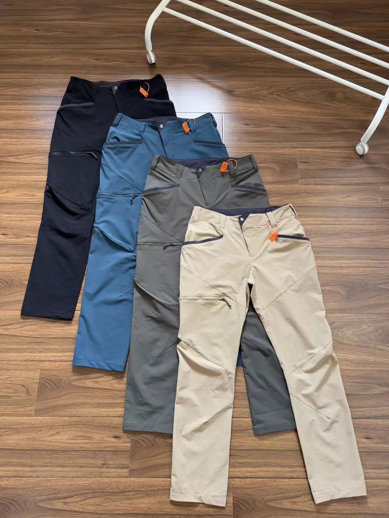 Men's Outdoor Hiking Lightweight Breathable Windproof Waterproof Soft  Cargo Pants Straight Leg Casual Trousers
