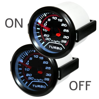 AD 52mm Water Temperature Gauge + 10mm Sensor  Boost Gauge Bar Psi Vacuum Oil Temp Press Voltmeter Tachometer RPM Car Gauge Pods