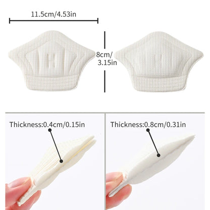 QR 6pairs/12pcs Insoles Patch Heel Pads for Sport Shoes Back Sticker Adjustable Size Antiwear Feet Pad Cushion Insert Insole