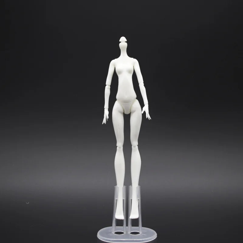 23cm Multi-Joints Movable Doll Figure Body Toy White Green Brown Blue Black Monster Doll Body to Fit Many Heads for Kids
