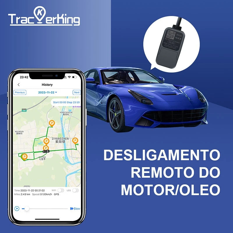 GPS Tracker Global TrackerKing EC33 4G+2G Real-time positioning and anti-interference tracking device