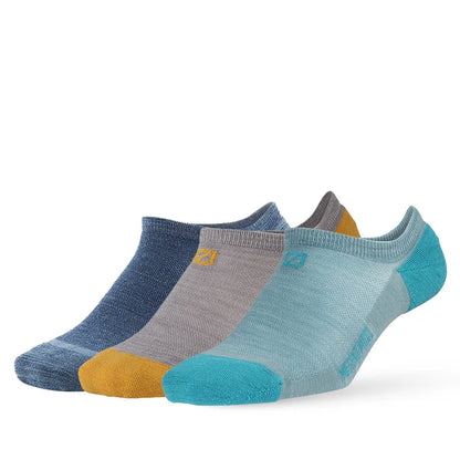ZEALWOOD Merino Wool Running Socks Men Women No Show/Ankle/Crew Anti-blister Cushion Athletic Socks Ultra-Light Tennis 1/3 Pairs