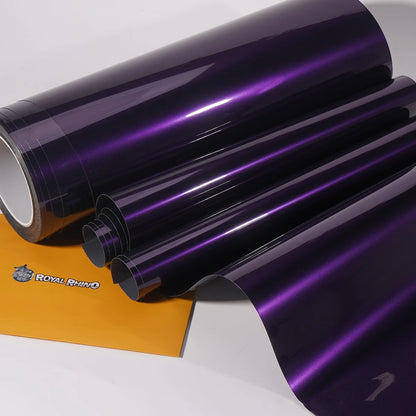50CM PET Midnight Purple Car Vinyl Film Sticker Bubble Free Packaging Sticker Stretch Self-Adhesive Universal for Car Motorcycle