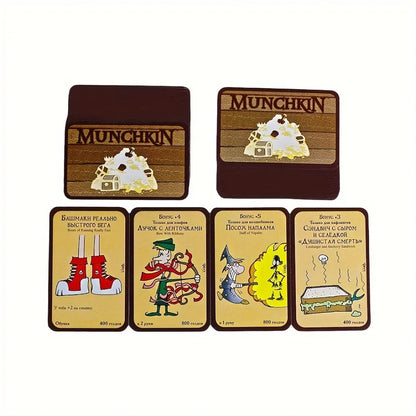Board game in Russian "manchkin: My Monster • hayou treasure"-card game, fun party game, great for