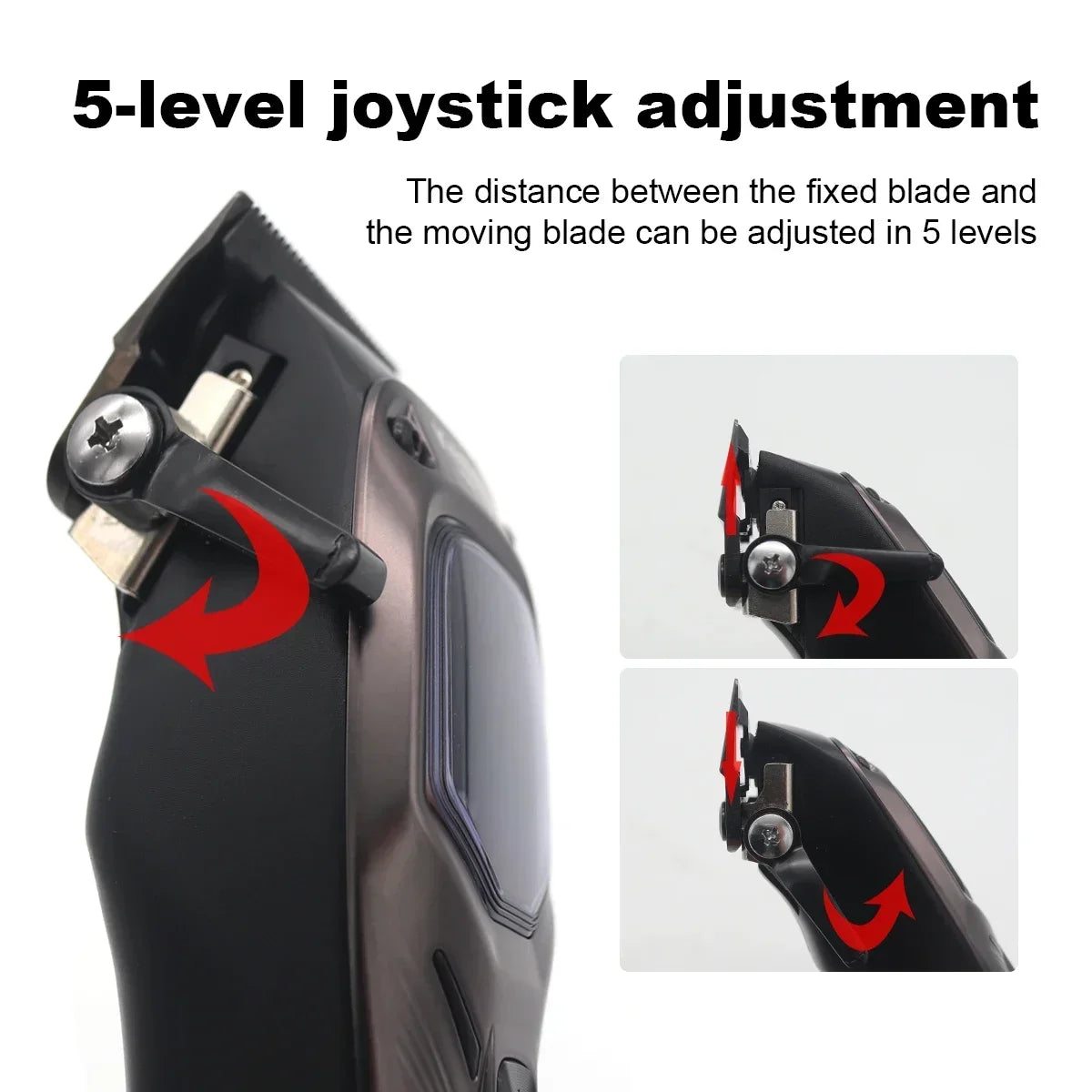 KEMEI KM-1726 Professional Hair Clipper for Men with DLC Blade 10000RPM Magnetic Vector Motor Men's Haircut Machine Barber Shop