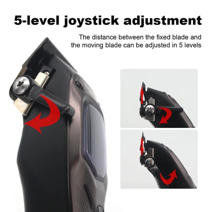 KEMEI KM-1726 Professional Hair Clipper for Men with DLC Blade 10000RPM Magnetic Vector Motor Men's Haircut Machine Barber Shop