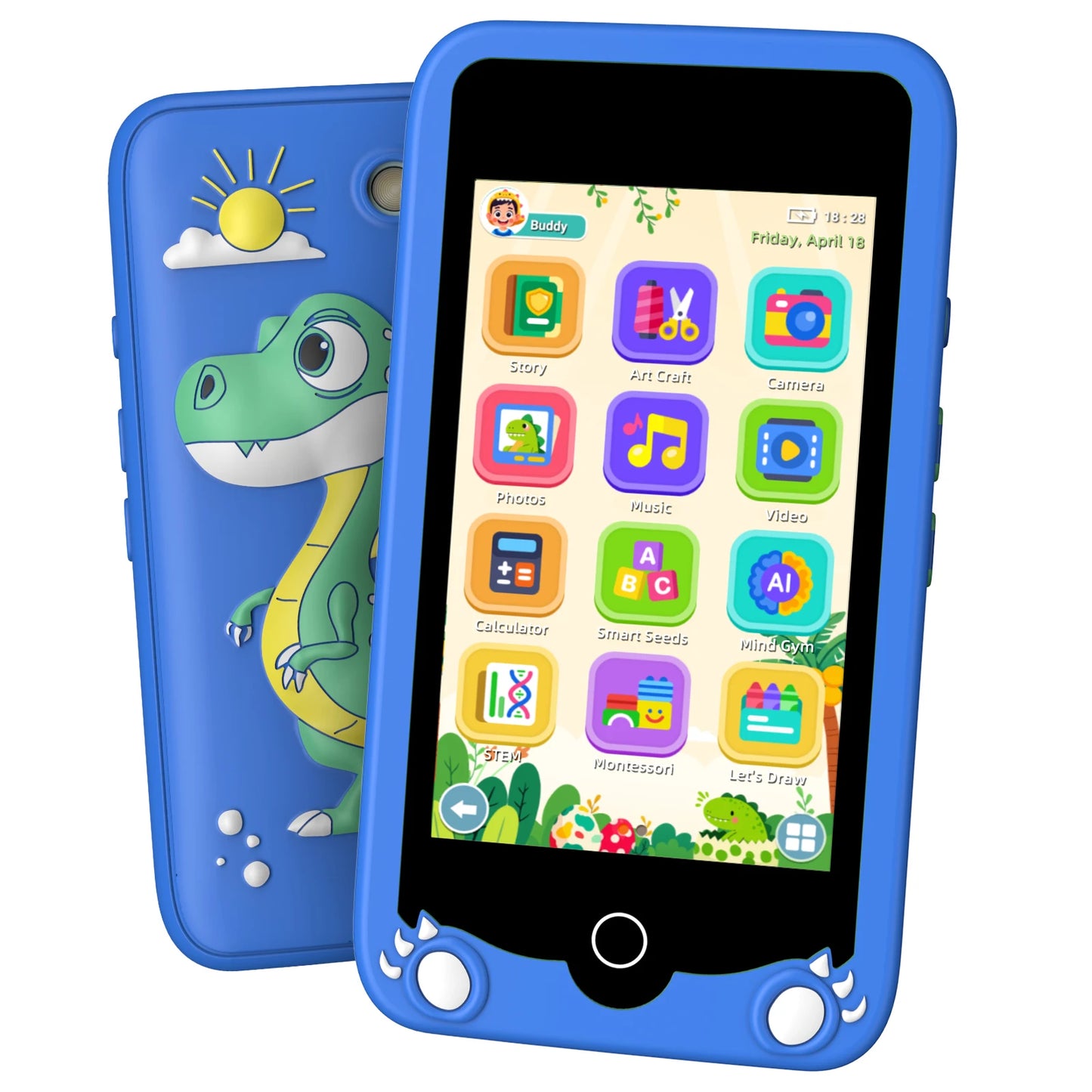Kids' 3.97-inch Touch Screen Toddler Smart Phone Learning Toy, with Educational Games, High Capacity Children's Phone,Toy Phone