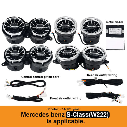 For Mercedes Benz W205 C-Class GLC X253 W213 E-Class W222 S-Class W117/W156/W176 CLA GLA Turbine Nozzle Air Vents Ambient Light