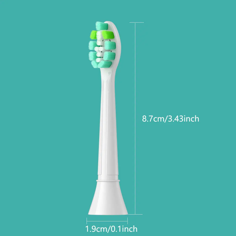 4-16pcs Replacement Toothbrush Heads for Phillips Sonicare Electric Toothbrush Click-on Handles,Soft Dupont Bristles Replacement