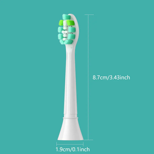 4-16pcs Replacement Toothbrush Heads for Phillips Sonicare Electric Toothbrush Click-on Handles,Soft Dupont Bristles Replacement