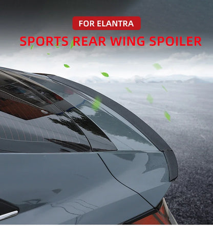 Rear Trunk Wing Spoiler Tail Fin for Hyundai Elantra CN7 2021 2022 Body Kit Tail Wings Fixed Wind Spoiler Cars Accessories