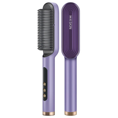 KSKIN Professional Hair Straightener 6 Gear Regulation 20 Million Negative Ion Brush Anti Scald Static Straightener Brush