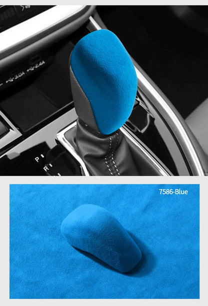 Made of Alcantara For Subaru Impreza WRX 2023 Outback Forester Crosstrek Car Center Console Gear Shift Boot Interior Accessory