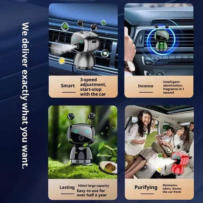 Smart Car Aromatherapy Robot Perfume Vehicle Air Purification Humidifier Fully Automatic Fragrance Sprayer