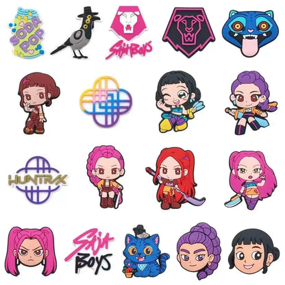 Hot Toys Cartoon 16-100pcs Shoe Charms For Sandals,Shoe Decoration Accessories Shoe Pins Great Gift For Men Women