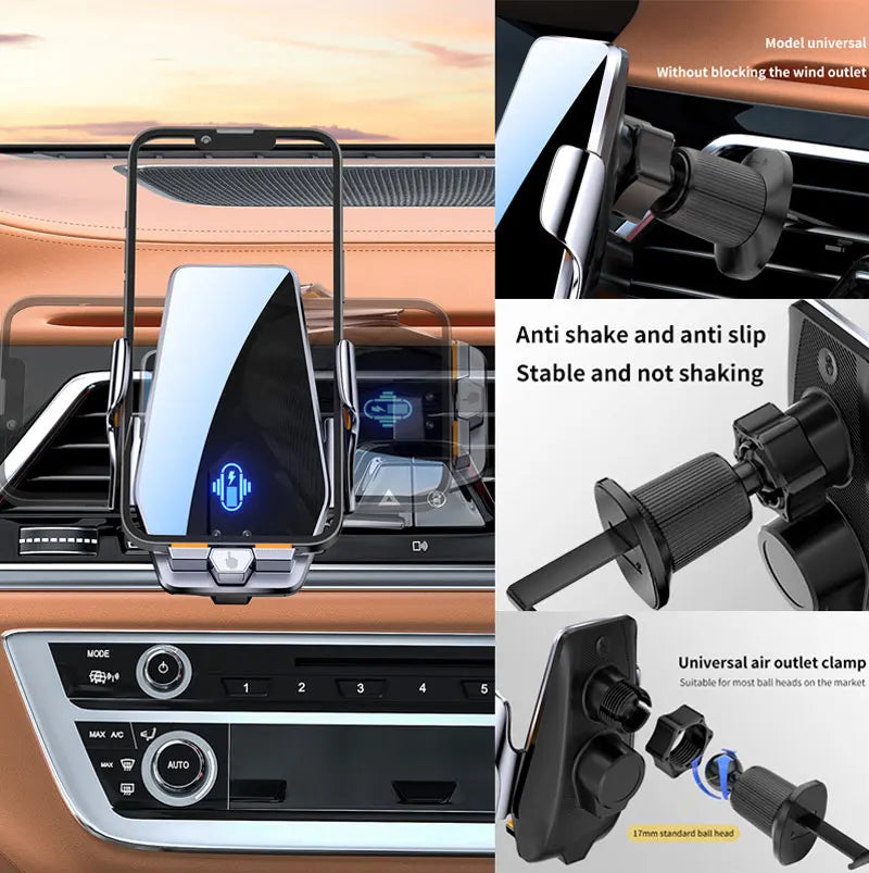 Car Phone Holder vent For Lexus CT ct200h 2011 2012 2013-2023 Magnetic Wireless Charging Car phone For Magsafe Mount Accessories