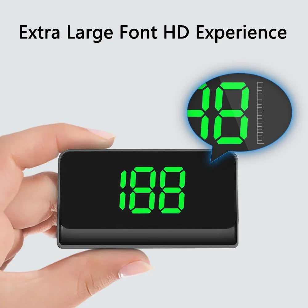 Universal Car HUD Display GPS Speedometer KMH MPH Projector Plug and Play Auto Accessories Windshield Anti-Glare Head Up Display