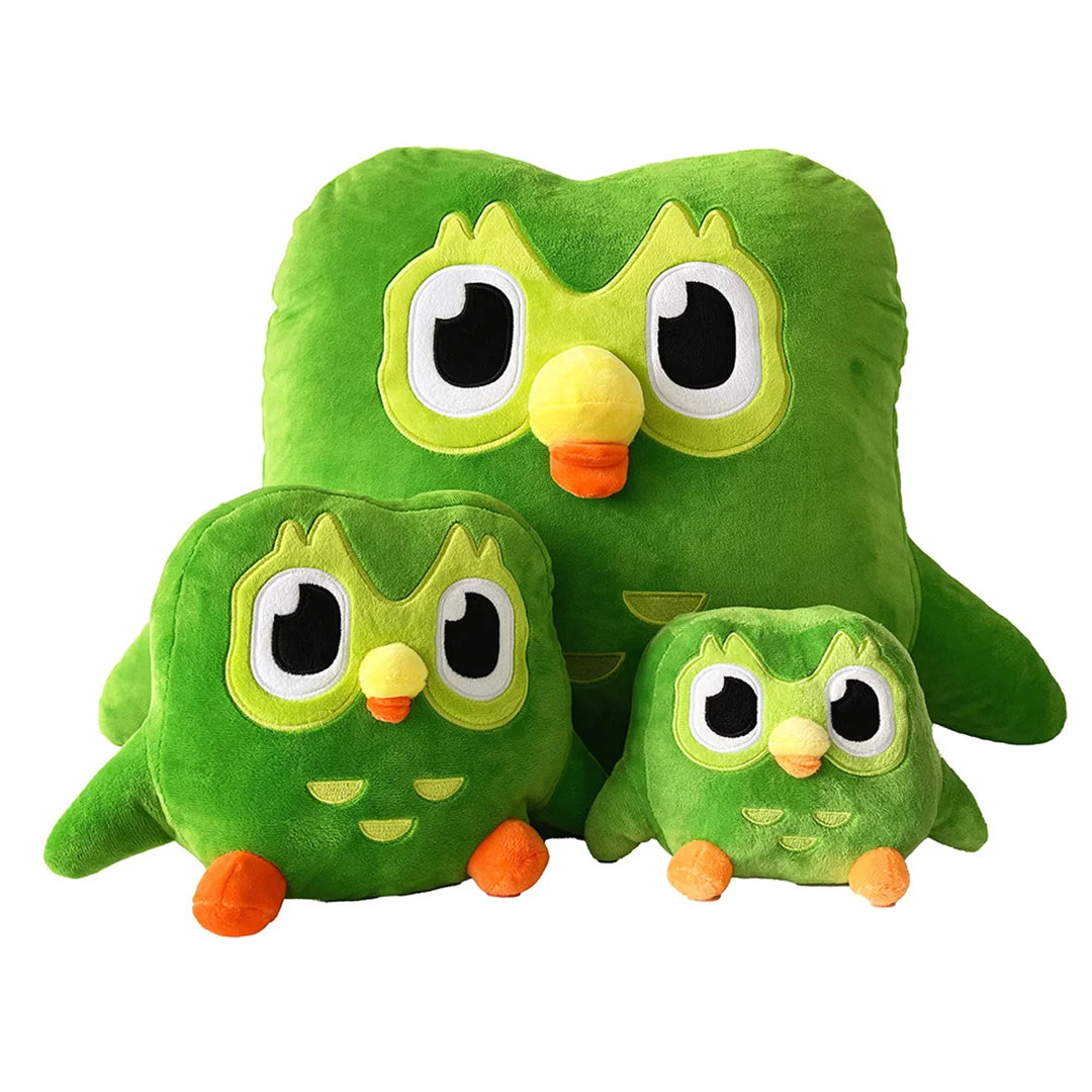 TreasuringU 2026 New Green Owl Plush Toy Kawaii Cute Bear Stuffed Dolls Cool Purple Girls Plushie Duobuff Children Birthday Gift