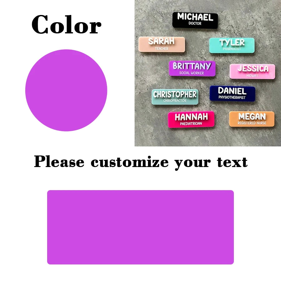 Personalized Custom Badges | Customized Personalized Name Badges | Name Badges | Educators | Nursing | Doctors | Teachers |
