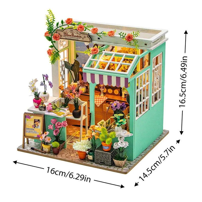 DIY 3D Wooden Book Nook Doll Houses Kits Puzzle Booknook Miniature Desktop Decor Creative Toys For Xmas Gifts
