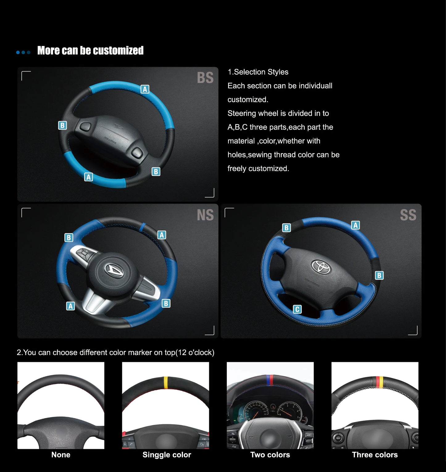 Nappa Leather Hand Stitched Steering Wheel Cover for Seat Leon Ibiza Fr Seat Fr Sport Cupra Ateca 2021-2023 Year for Seat Arona