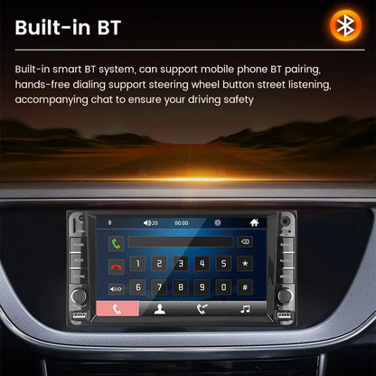 MEKEDE 2din MP5 Car Radio Universal Multimedia 7 inch HD Touch Screen Wired Carplay Android Auto BT USB FM Radio Stereo Audio