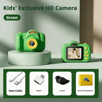 2026 New Kids Camera Cartoon Mini Digital Camera HD 1080P Video Recorder Portable Toddler Toys Birthday Gift for Boys Girls