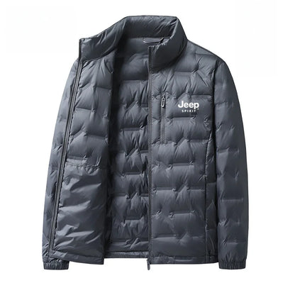Men's Lightweight down Jacket 90% White Duck down Windproof Stand Collar Youth Versatile Trendy Urban Casual Outdoor Style