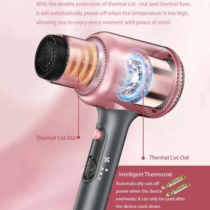 Multi Style Hair Dryer With Comb and Diffuser 3 in 1 Professional Styler Volumizer for Home Salon Use ADVANCED IONIC CARE Built-