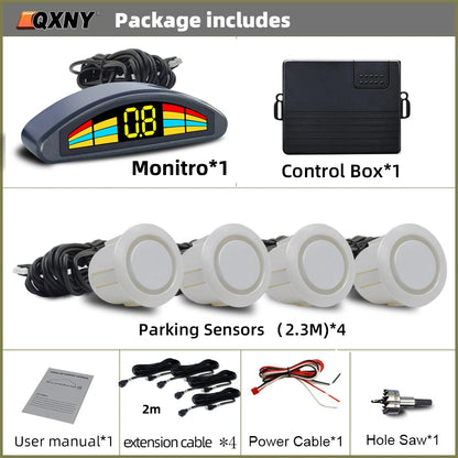 Professional Front Parking Sensor Kit Auto Car Prefix Parktronic Vehicle Assistant System Buzzer Alarm Volume Not Backup Radar