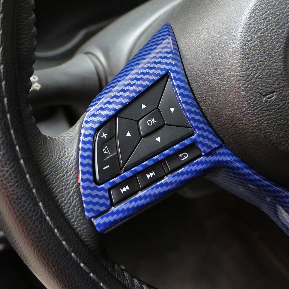 Car Steering Wheel Panel Cover Trim Sticker for Nissan Qashqai J11 Xtrail T32 Rogue Note Versa Kicks Juke Micra Leaf Sentra