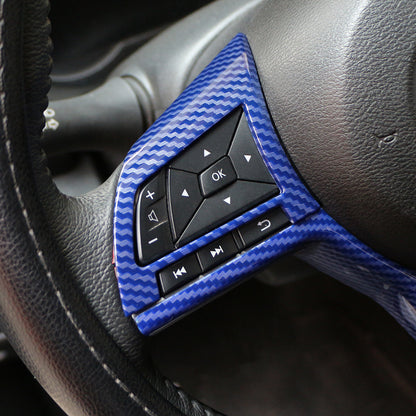 Car Steering Wheel Panel Cover Trim Sticker for Nissan Qashqai J11 Xtrail T32 Rogue Note Versa Kicks Juke Micra Leaf Sentra