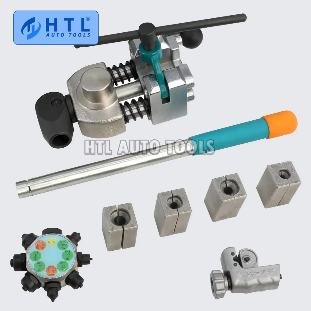 45°/37° Professional Brake Tube Line Flare Brake Pipe Flaring Tool 45/37 degree Set , Single, Bubble, Double Flare Tool Kit