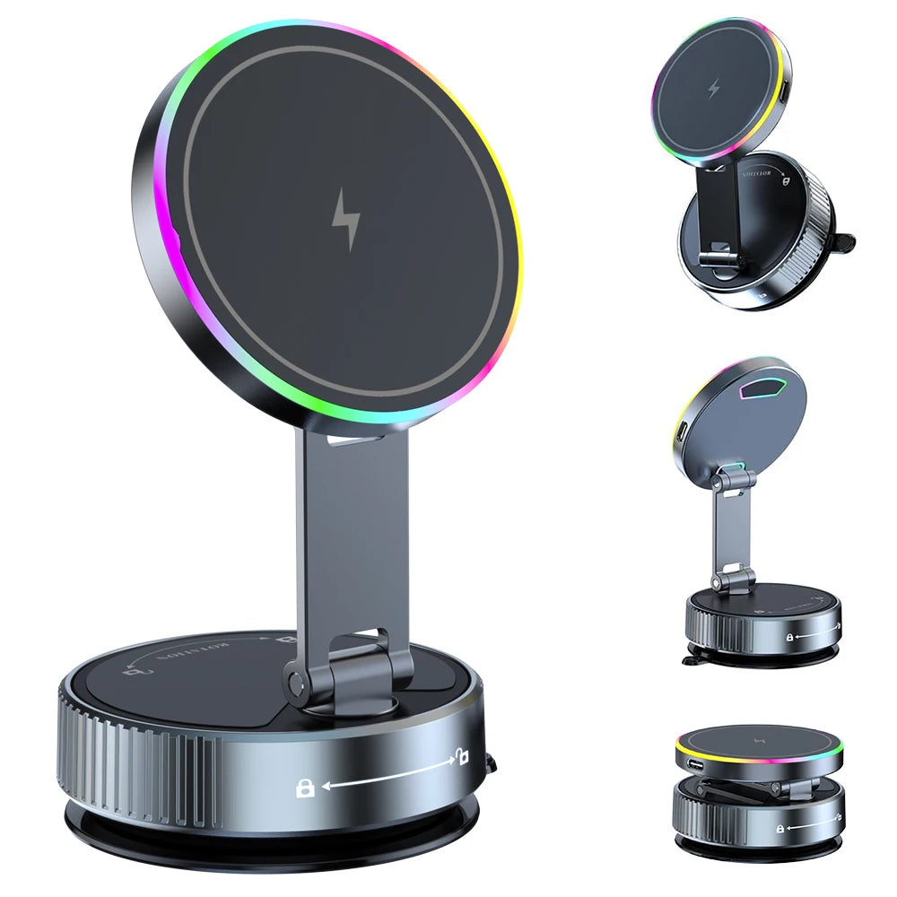 2026 NEW CAR Phone Magnetic Stand Multi-Functional Vacuum Adsorption Stretching And Folding 360° Rotate Navigation Stand