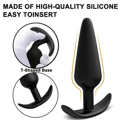 S/M/L Sexy Toys Anal Plug Butt Vibrator Women/Men Soft Silicone Erotic Anal Plug Training Adults Sex Toys for Couple Women Gay