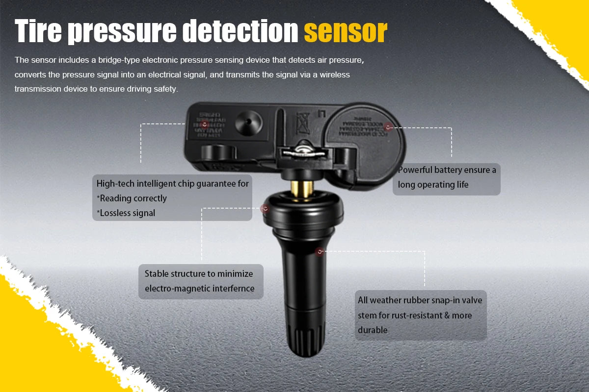 1/4PCS 315MHz Tire Pressure Sensor For Ford F150 F250 F350 Focus Fusion Replacement For DE8T-1A180-AA 9L3Z-1A189-A 9L3T-1A180-AE