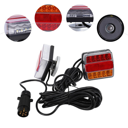 3256807765834798Led Trailer Tail Light Set, 12v, With 7-Pin Plug, Durable Material, Easy To Install, Improves Visibility, Licens